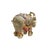 1990s Ceramic Elephant Trunk Up Ingot Delicate Accent Decor Figure For Sale - Image 5 of 6