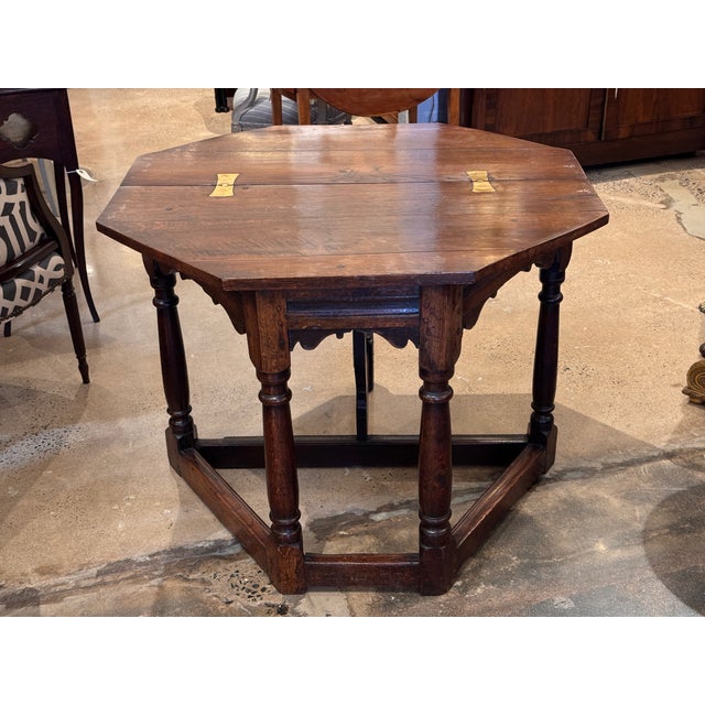 Brown Early 19th Century Charles II Oak Gate-Leg Table For Sale - Image 8 of 15