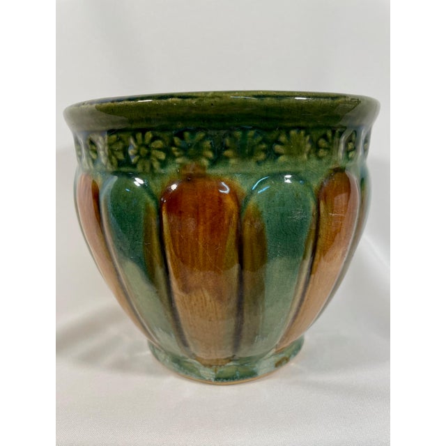 1920s 1920s Ceramic Weller Art Pottery Jardiniere Cachepot For Sale - Image 5 of 12