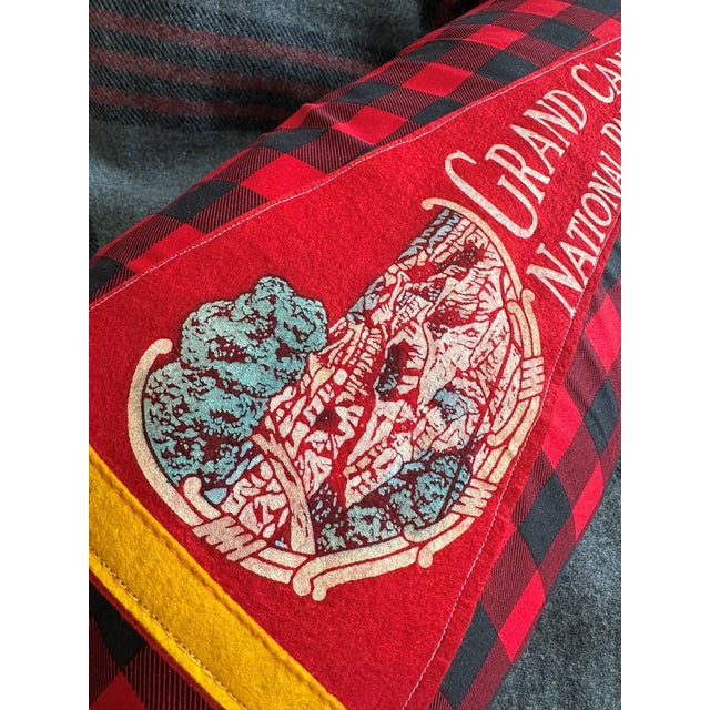 Description: Vintage Grand Canyon National Park Arizona Felt Pennant from around the late 1950s or early 1960s on a newly...