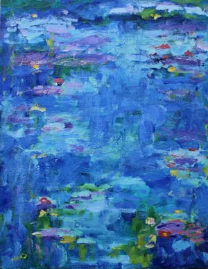 Water Gardens — Modern Acrylic Painting