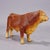 Antique Butchery Window Decoration of an Ox , Germany 1950s A vintage statue of an ox made of painted pottery. It was used...