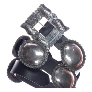 Albert Payton Navajo Sterling concho belt For Sale