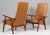 Model GE-260 Lounge Chairs in Teak and Leather attributed to Hans J Wegner for Getama, 1960s, Set of 2 For Sale - Image 6 of 9