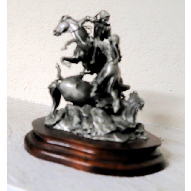 Late 20th Century Don Polland (1932 - 2003) - Dramatic Pewter "The Rescue" - Signed, Numbered, Closed Limited Edition For Sale - Image 5 of 13