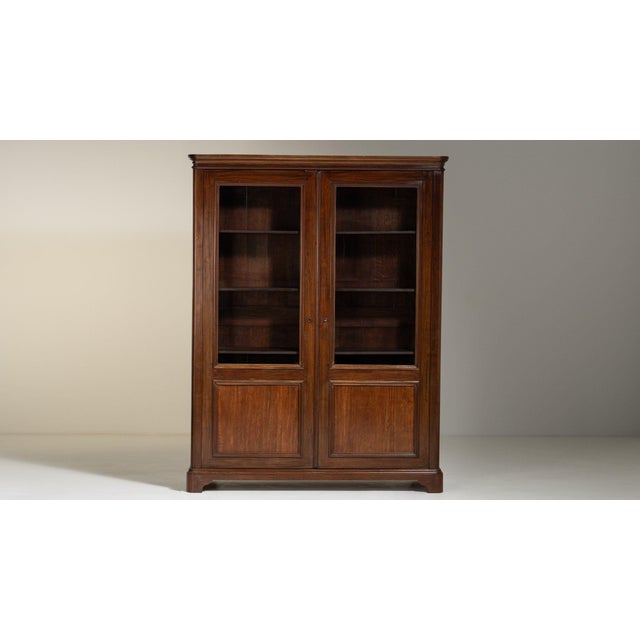 19th Century France Brown Wood Display Cabinet For Sale In Greensboro - Image 6 of 11