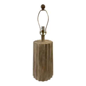 Organic Modern Fluted Cylinder Table Lamp
