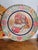 Pair of vintage Czech Republic Hroznová Lhota-style folk art portrait wooden decorative plates. Unsure of period item was...