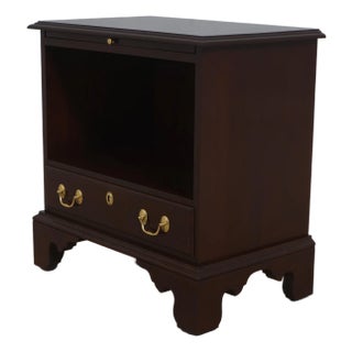 1980s Harden 1 Drawer Cherry Georgian Style Nightstand For Sale