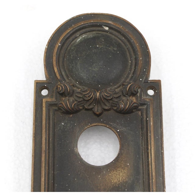 Art Deco Mid 20th Century Art Deco Bronze Penn Entry Door Pull For Sale - Image 3 of 9