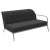 Metal Xaloc Left 160 Silver Modular Sofa by Mowee For Sale - Image 7 of 7