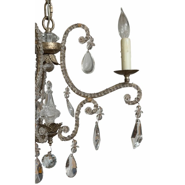 French Dennis and Leen Formations Powder Room French Crystal Chandelier For Sale - Image 3 of 6