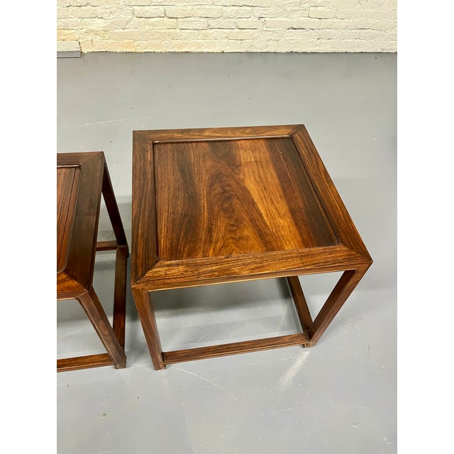 Auburn Vintage Solid Rosewood Nesting Tables For Sale - Image 8 of 12