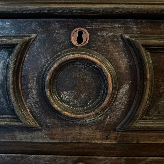 Authentic 19th-Century Renaissance Revival "Glove Box" Chest – Hand-Carved Details For Sale - Image 9 of 12