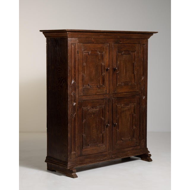 Wood Early 19th Century Neo-Baroque Cabinet in Original Patina For Sale - Image 7 of 11