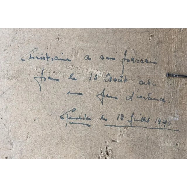 René Guinand, Bouquet printanier, 1946, Oil on Cardboard, Framed For Sale - Image 9 of 10