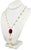 Akoya Pearl Ruby Necklace 14k Gold Italy Certified For Sale - Image 4 of 8