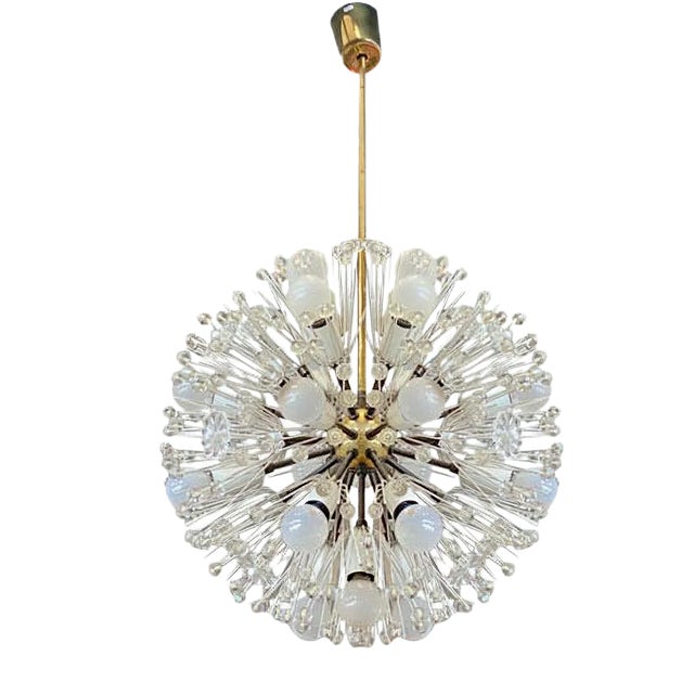 Mid-Century Sputnik Snowball Chandelier by Emil Stejnar for Rupert Nikoll, 1950s For Sale