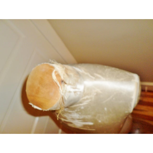 Antique Mannequin French Rare Victorian Very Ornate Bronze Base & Silk Torso For Sale - Image 15 of 17