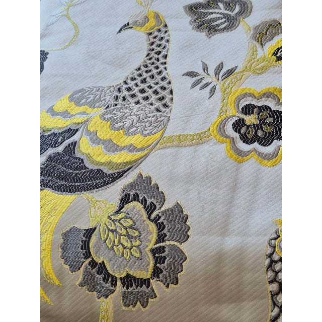 Stunning Brocade fabric 1.5 yards piece for pillows, bench, chair. Complimentary to other piece and roping on this...