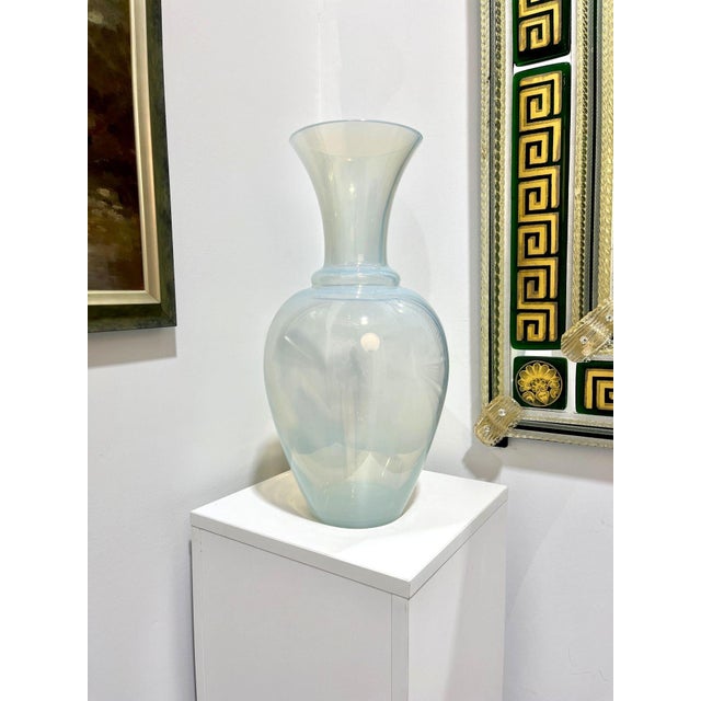 Price reduced $1,000. Now only $1,900! This lovely monumental vase is approximately 60 years old. It was made and signed...