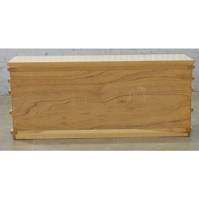 1980s Jay Spectre Century Furniture Cerused Oak Dresser Chest of Drawers For Sale In Cincinnati - Image 6 of 12