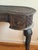 Brown Vintage Ornately Carved Wood Console Table With Basket-Weave Detailing For Sale - Image 8 of 10