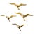 Original Vintage Brass Seagull Wall Hangings Set of 4 Age: approx. 1950s/60s Dimensions: 2x Length approx. 36cm, Height...