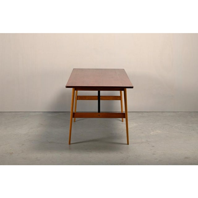 Søborg Møbelfabrik Vintage Hunting Table in Teak and Oak by Børge Mogensen for Søborg Møbelfabrik, 1950s For Sale - Image 4 of 18