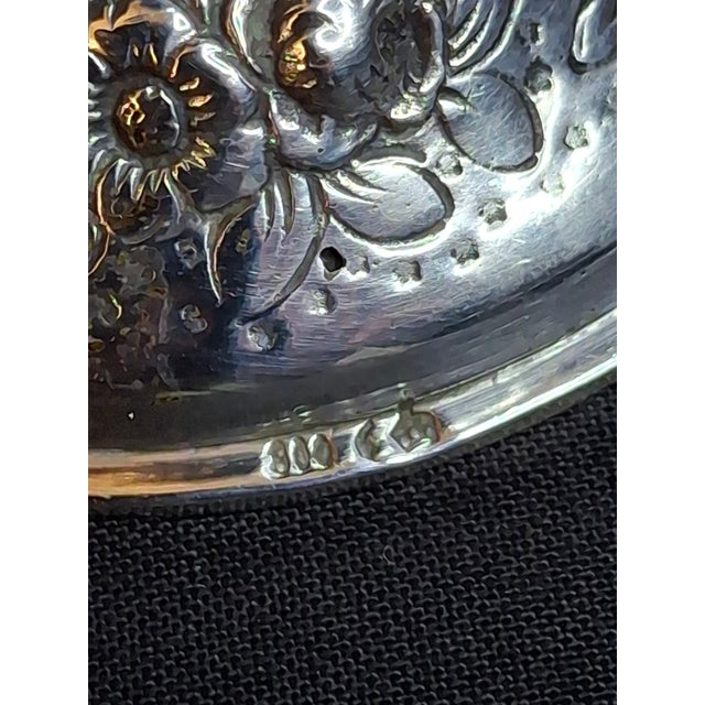 Antique German 800 Solid Silver Hexagonal Kiddush Cup Goblet Judaica Shabbat C1890 For Sale - Image 13 of 18
