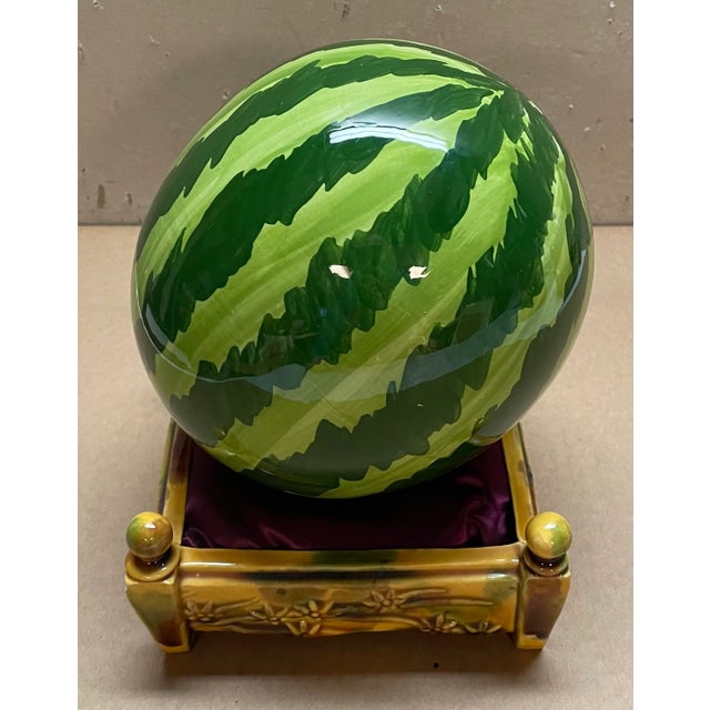 Kent Conklin 'Watermelon on a Throne' Contemporary Pop Art Ceramic Sculpture For Sale - Image 4 of 10