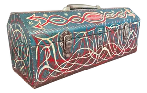Vintage American Folk Art Toolbox