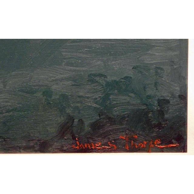 James Thorpe Tuscan Summer Hand Signed Acrylic Landscape For Sale - Image 4 of 6