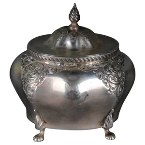 Antique Sterling Silver Sugar Bowl, England