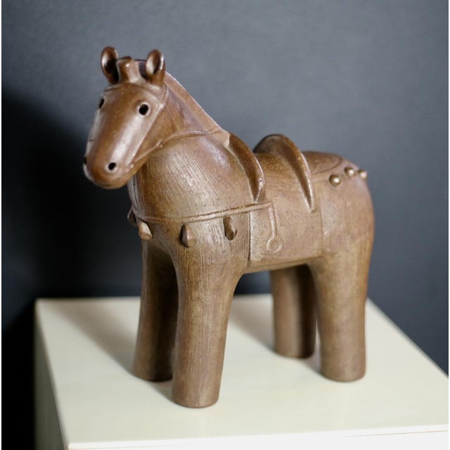1950s Japanese Ceramic Horse, 1950s For Sale - Image 5 of 17