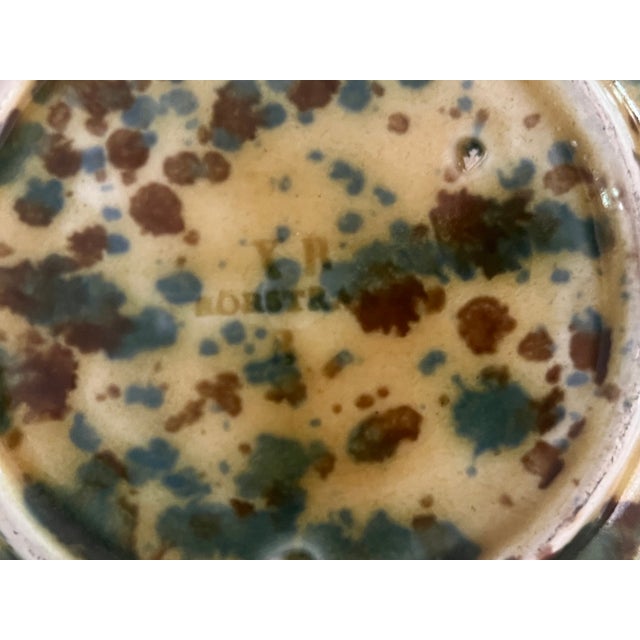Antique Swedish Majolica Plate by Rörstrand , C. 1880's For Sale - Image 12 of 13