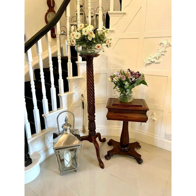 Antique William IV Rosewood Work Box For Sale - Image 3 of 16