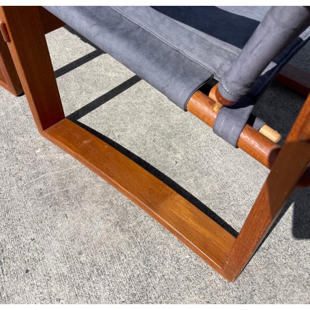 Borge Jensen for Bernstorffsminde Møbelfabrik Teak Safari Chairs - a Pair