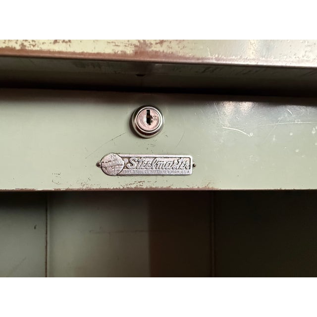 Vintage Single pedestal Industrial tanker desk manufactured by the Art Steel Company of New York under their iconic...