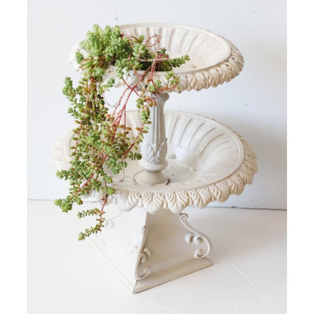 Early 20th Century Petite French garden planter with ornate details throughout. Recommended for indoor or outdoor use. WE...