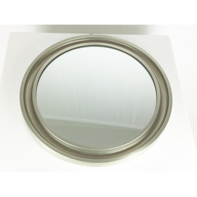 Artemide Nickel-Plated Brass & Black Metal Narcisso Mirror by Sergio Mazza for Artemide, 1970s For Sale - Image 4 of 8
