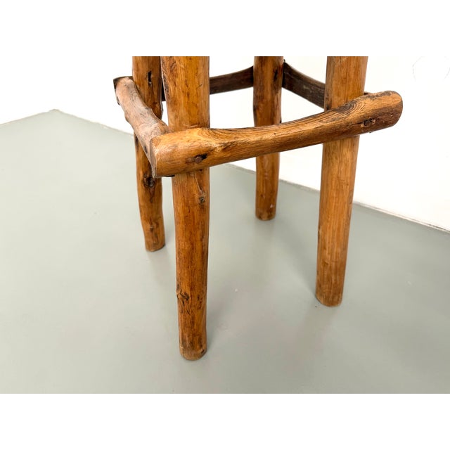 Brutalist Bar Stools, France, 1950s, Set of 2 For Sale - Image 9 of 18