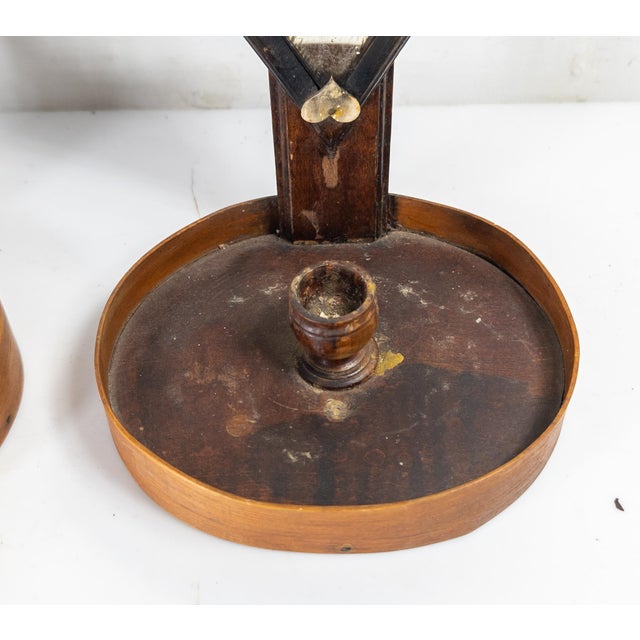 19th Century Rare Pair of Shaker or Sailor Made Mirrored Candle Sconces For Sale - Image 11 of 18