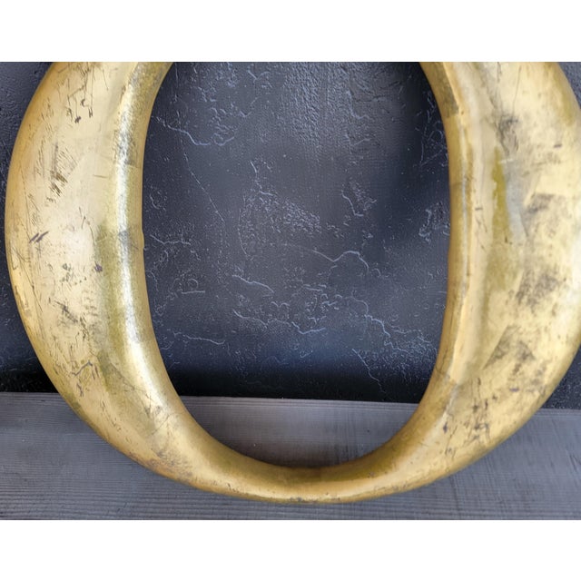 Architectural Gold Leaf Sign Letters "T" and "O" Large Scale For Sale - Image 11 of 14