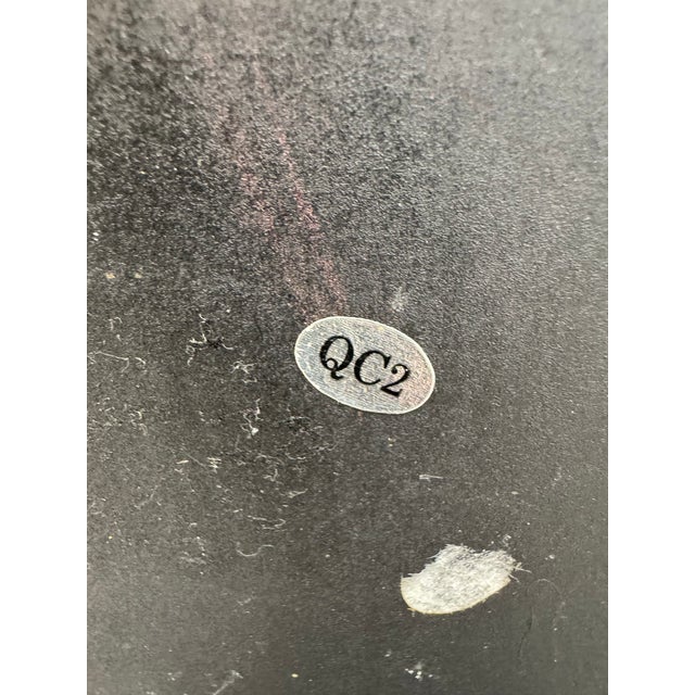 Vintage Chinoiserie Black Lacquer Accent Bench With Gilt Hand-Painted Motifs For Sale - Image 15 of 15