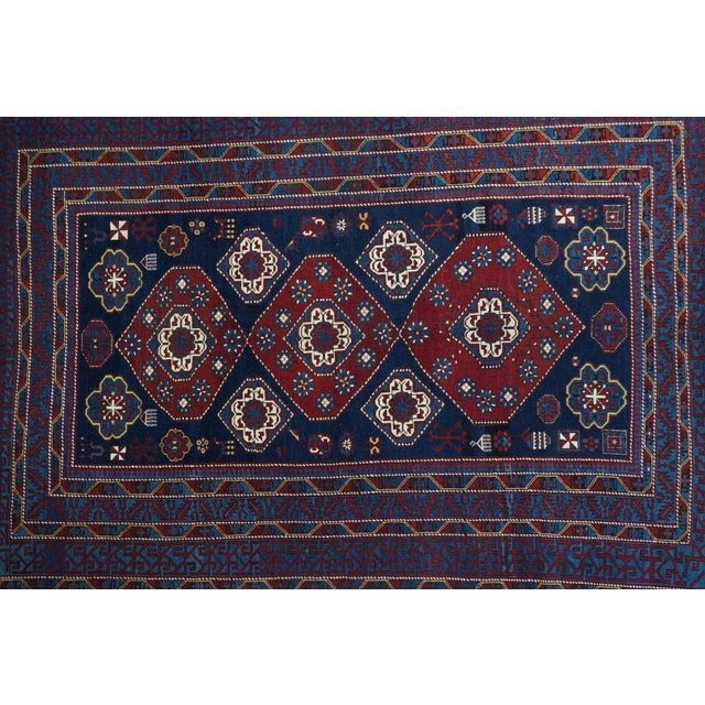 1910s Antique Shirvan Rug 6'0'' x 8'9'' For Sale - Image 5 of 11