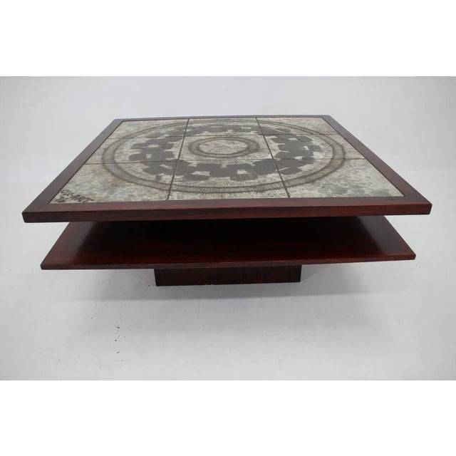 Danish Ceramic Ox Art Coffee Table, 1970s For Sale - Image 4 of 7