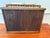 Large Antique Oak Slat Market Basket | Primitive General Store Produce Display Crate | Mission Style Farmhouse Storage For Sale - Image 14 of 17