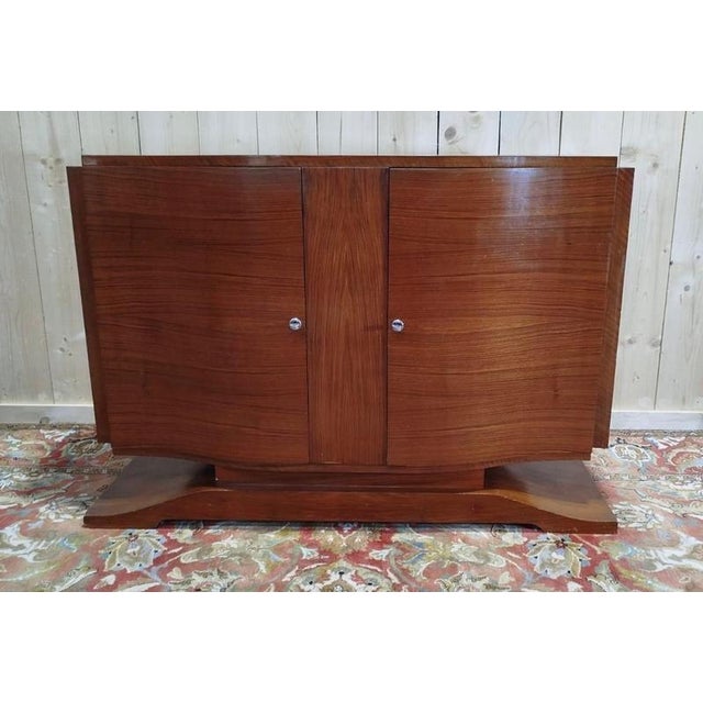 Art Deco Period Sideboard in Mahogany and Mahogany Veneer For Sale - Image 4 of 9