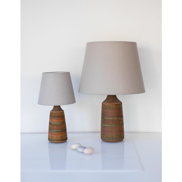 Mid-Century Modern Mid-Century Scandinavian Modern Pottery Table Lamps from Anagrius, Sweden, 1970s, Set of 2 For Sale - Image 3 of 16
